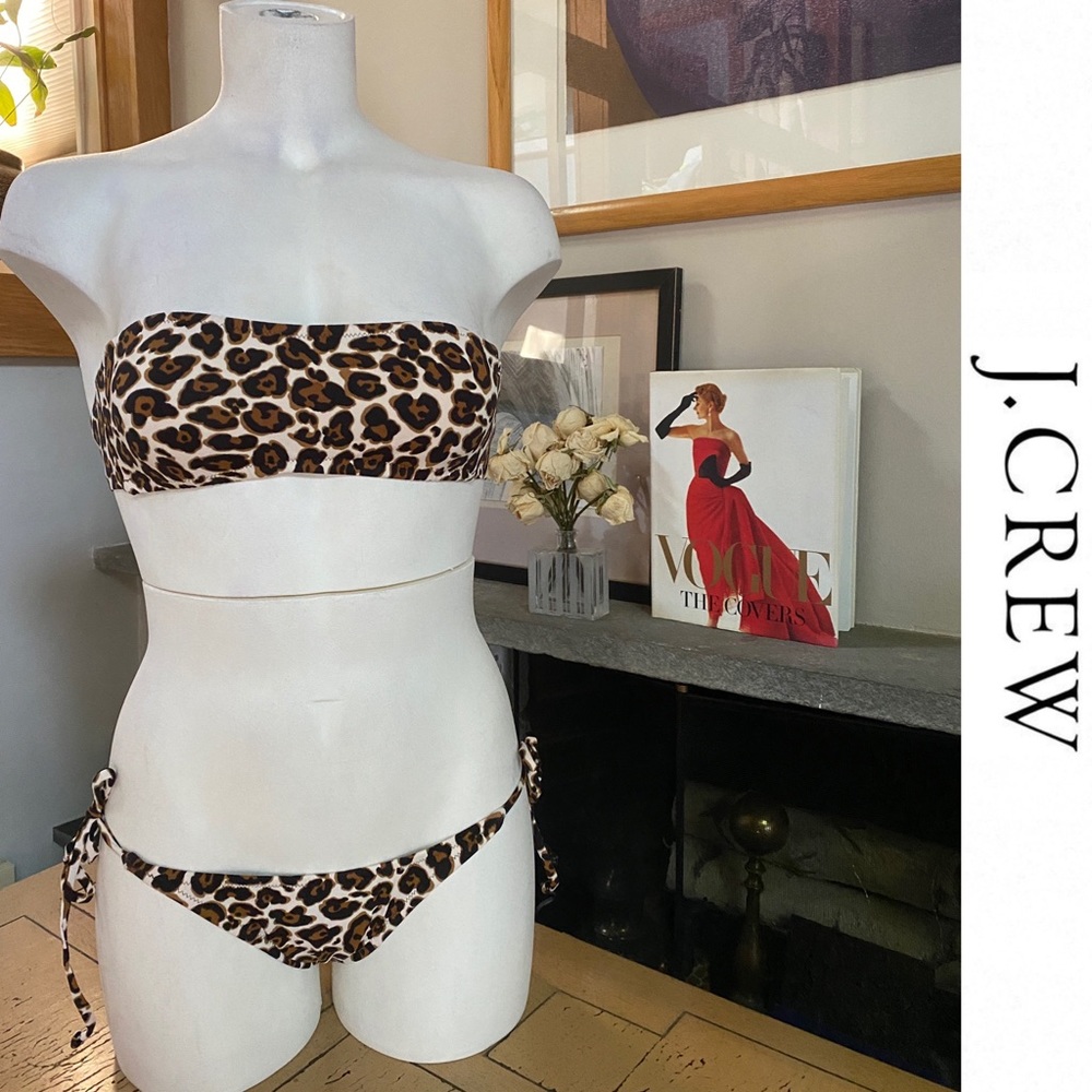 J. Crew Leopard Bikini Set